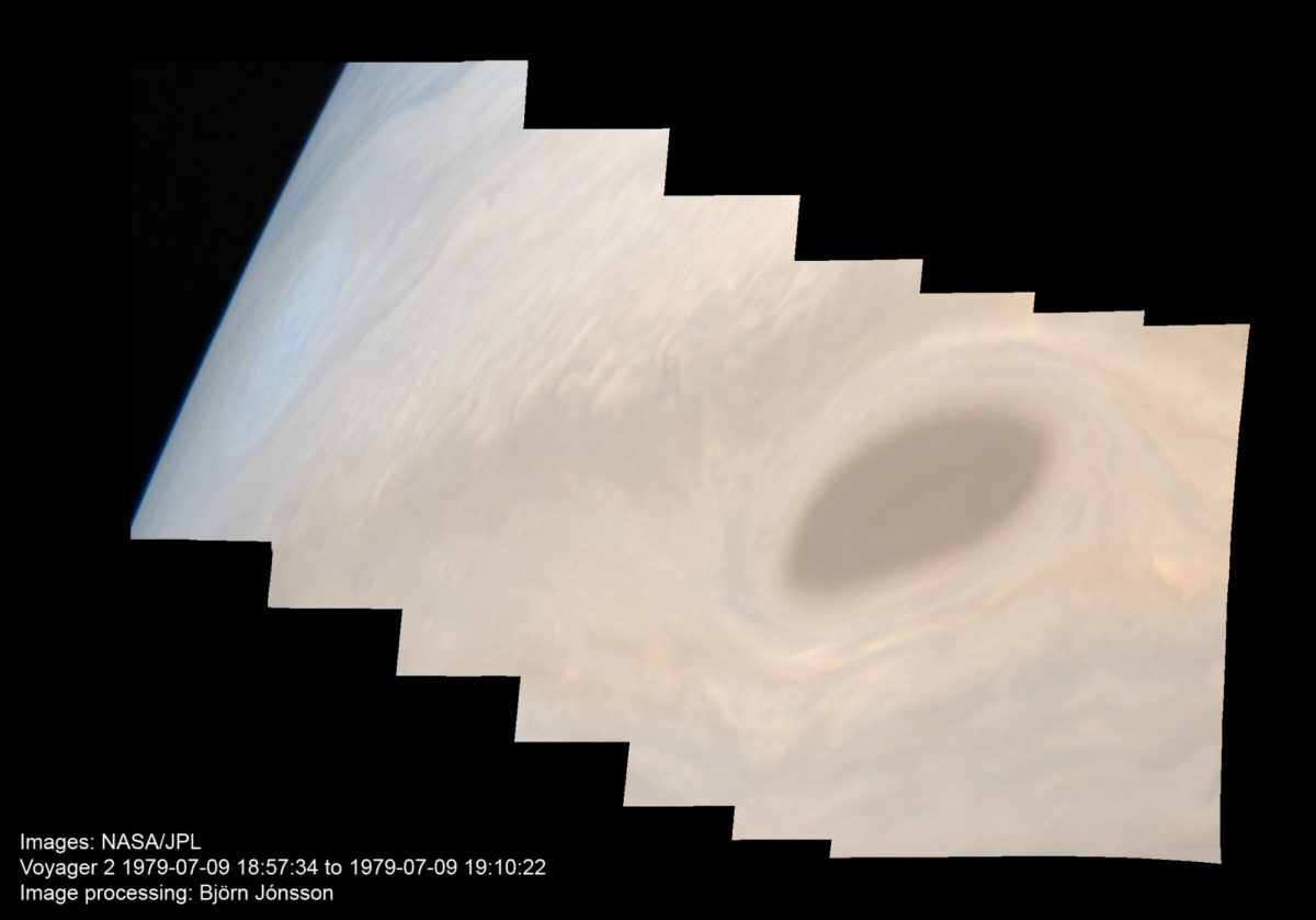 Limb of Jupiter from Voyager 2 (approximate… The Society