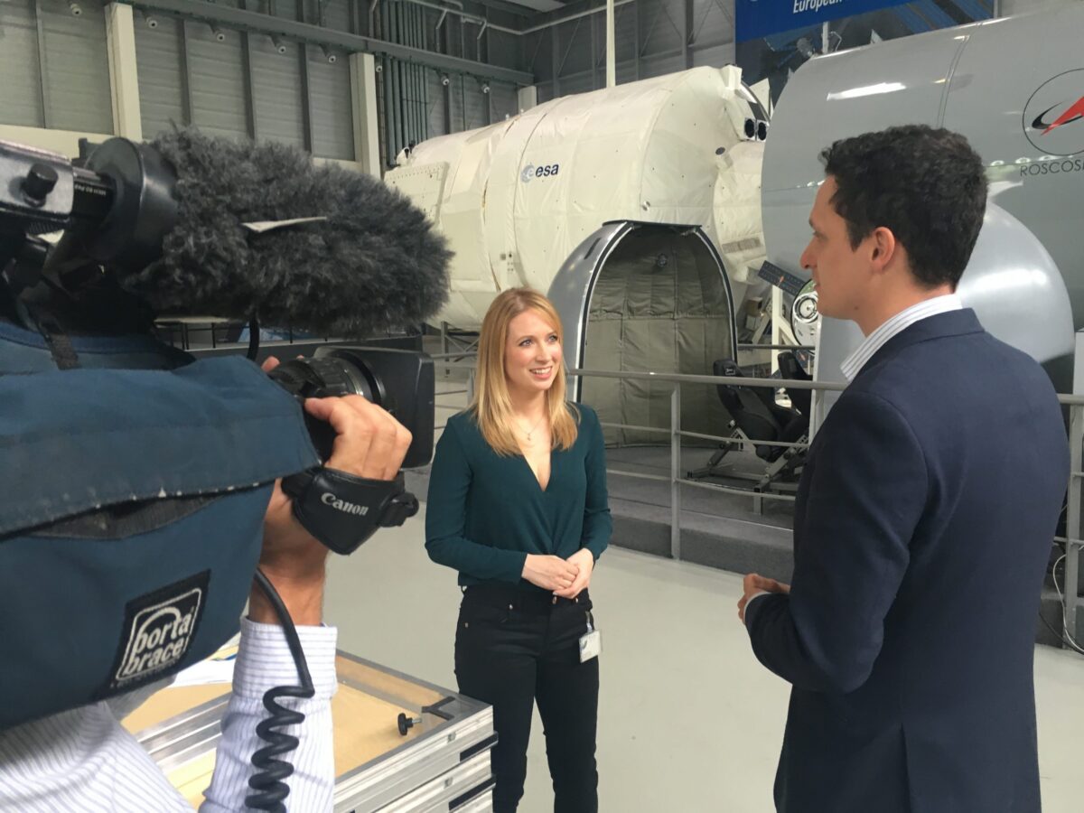 Sarah Cruddas at the European Space Agency in… The Society