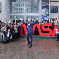 Bill Nye and Planetary Society members at the Day of Action 2023