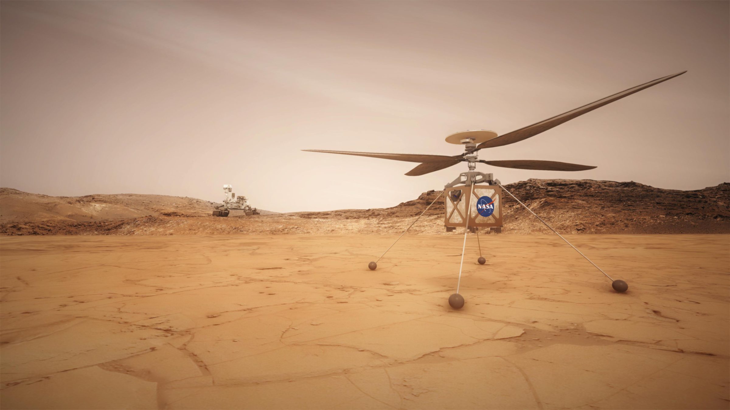 Mars Helicopter Artists Concept The Planetary Society