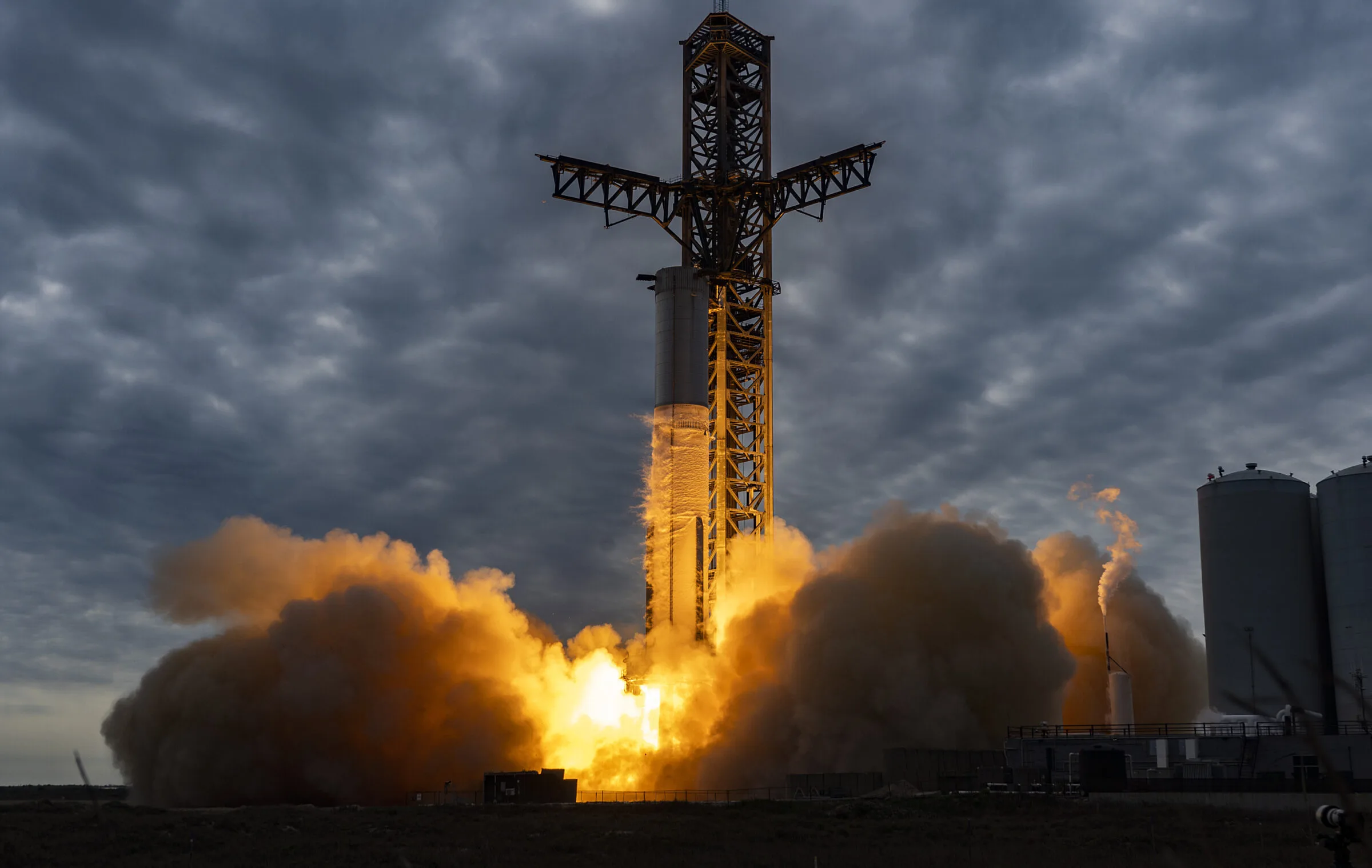 Super Heavy booster test