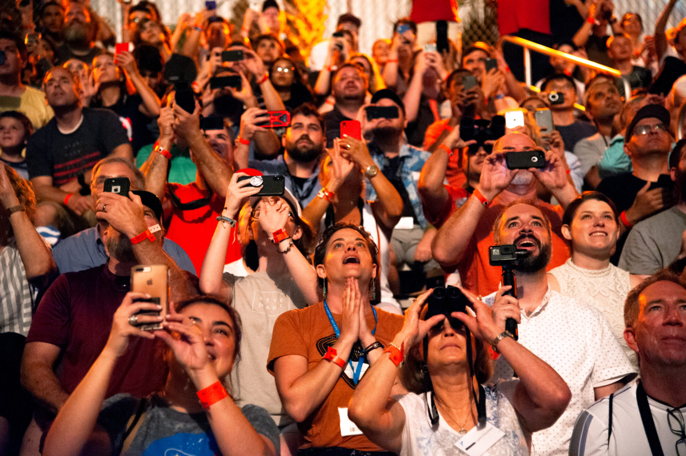 Crowd watching the launch of LightSail 2 | The Planetary Society