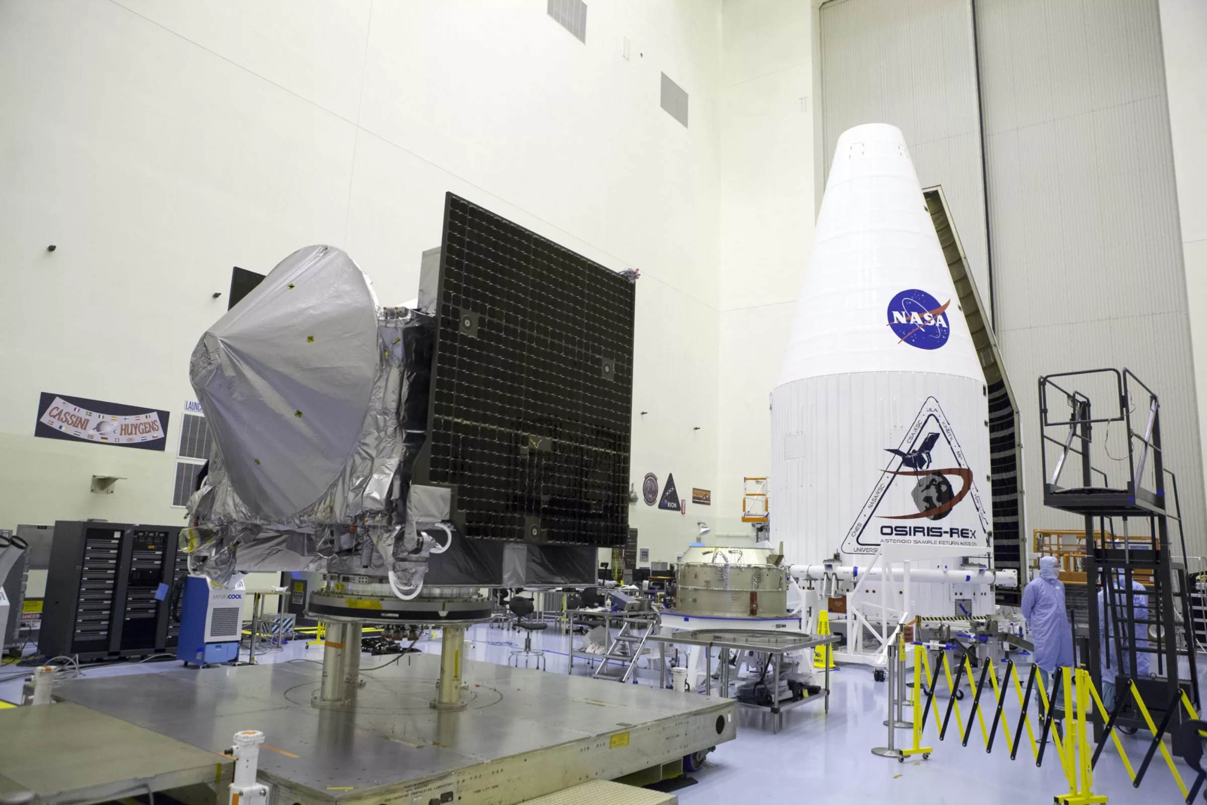 OSIRIS-REx waiting for encapsulation