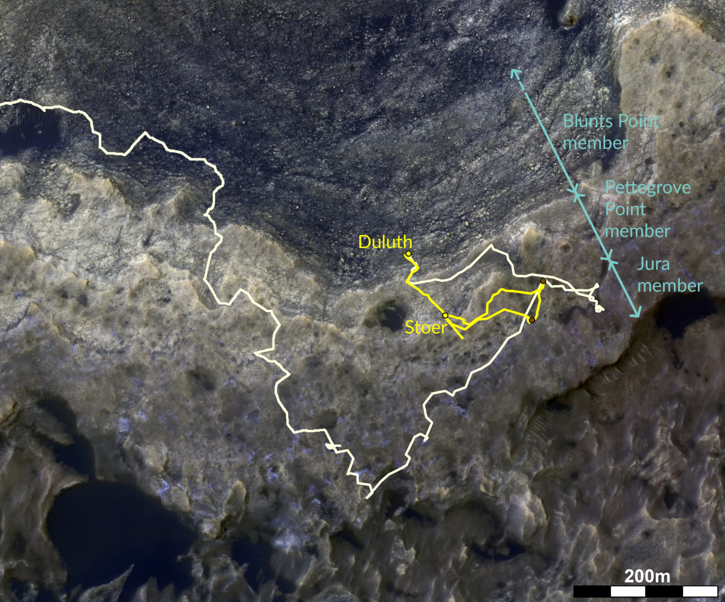 Before & After: Vera Rubin Ridge HiRISE color… | The Planetary Society