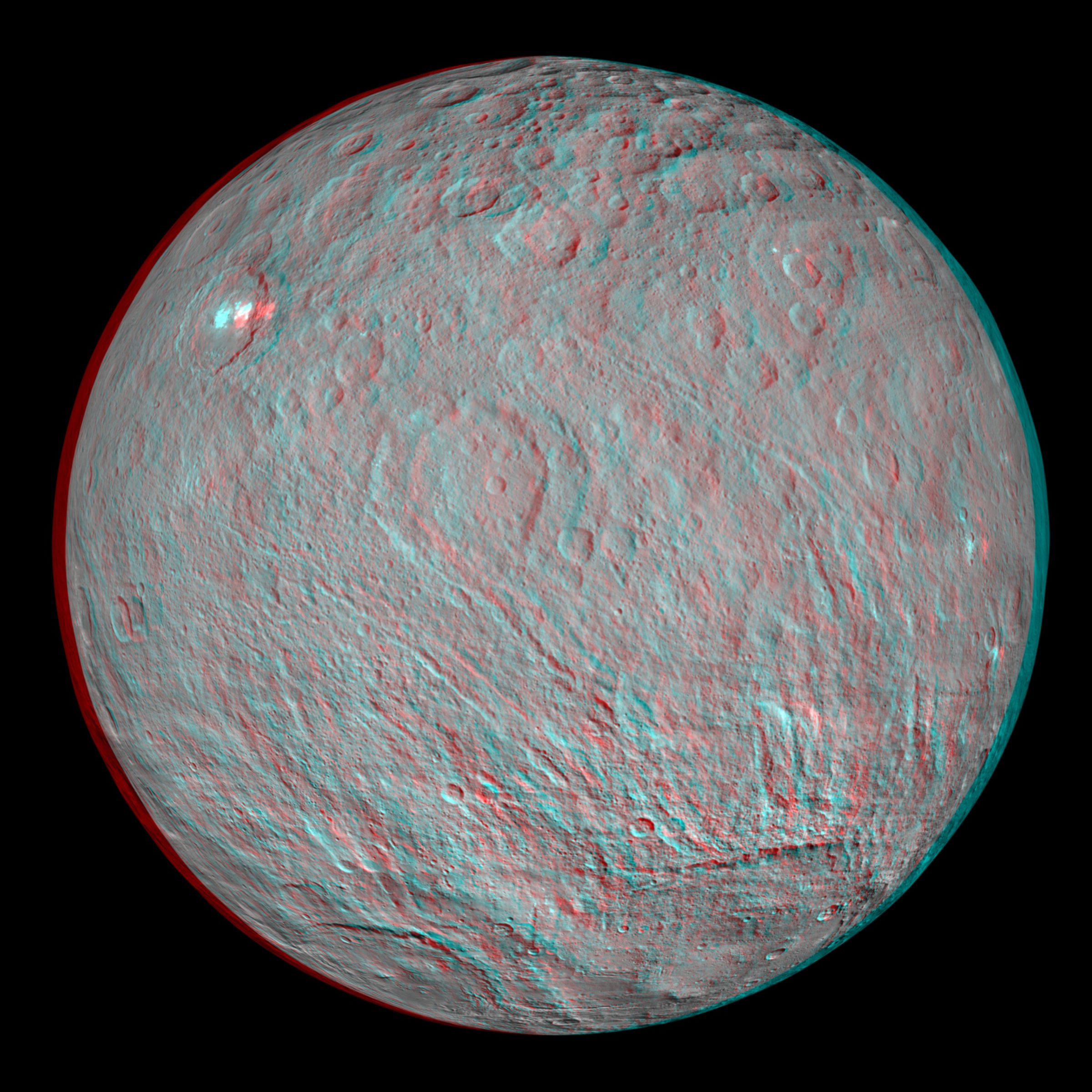 Ceres Anaglyph The Society