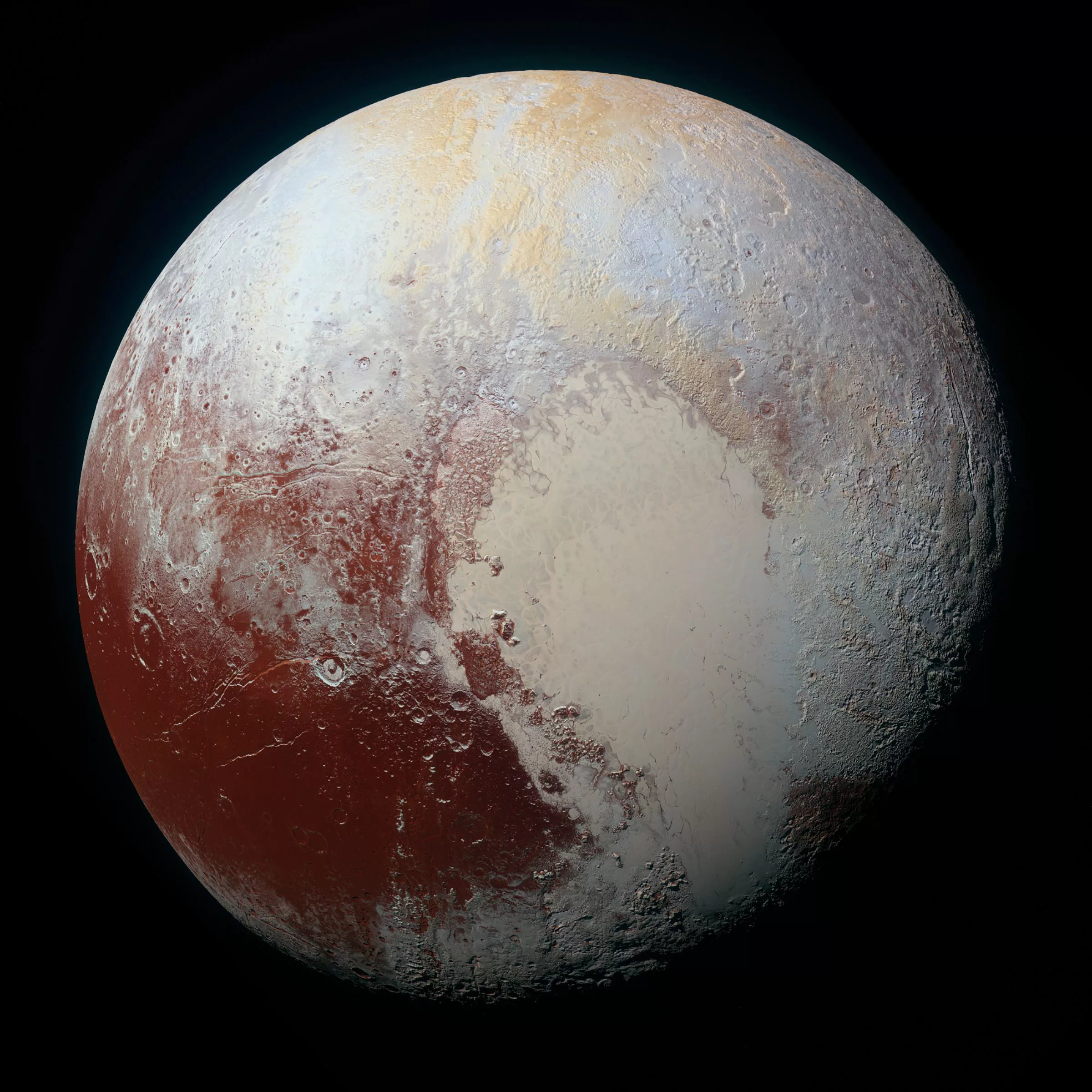 High-resolution enhanced-color global MVIC portrait of Pluto