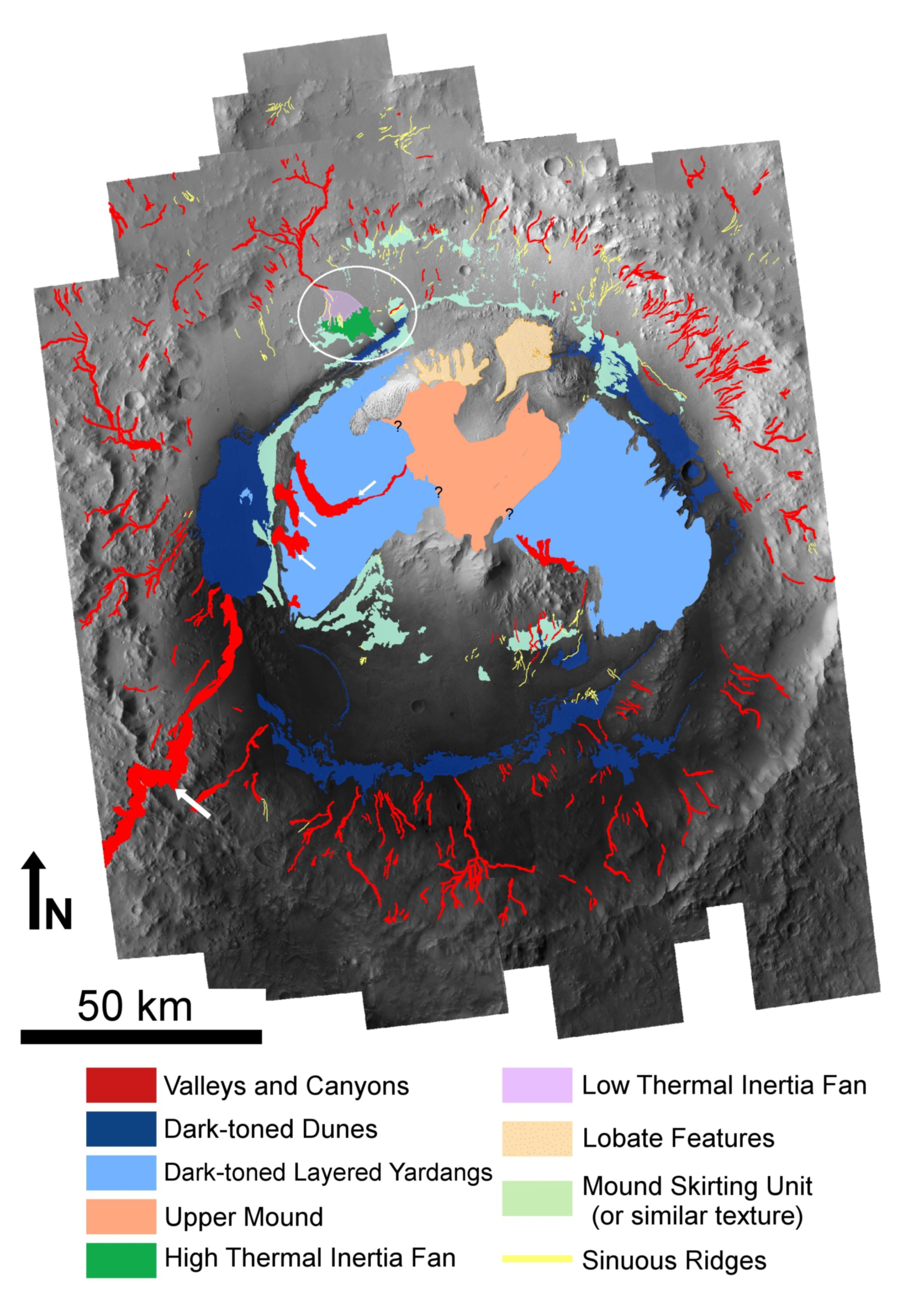 Map of Gale Crater | The Planetary Society