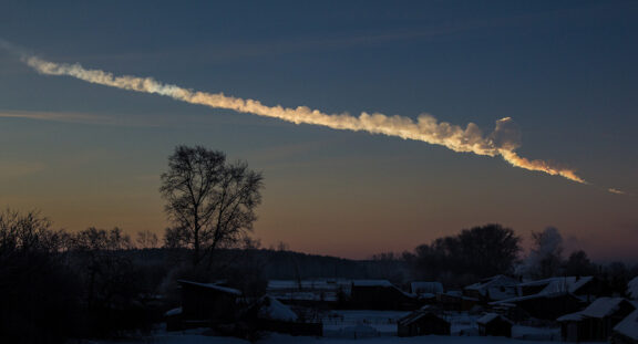 Chelyabinsk Meteor Trail The Planetary Society