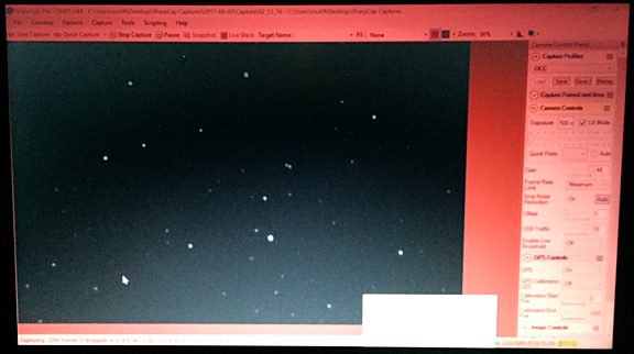 Our view of the star field for the observation | The Planetary Society