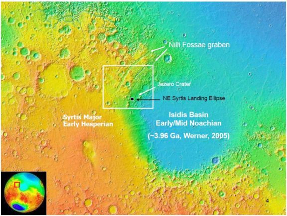 Location of the proposed NE Syrtis Major… | The Planetary Society