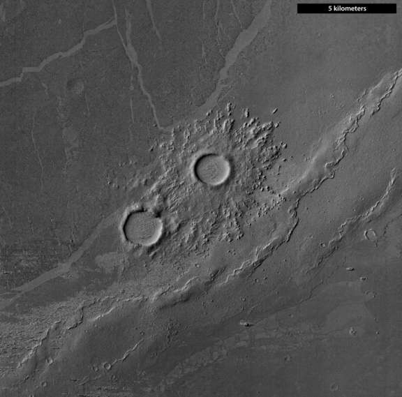 Pedestal crater in Cerberus Palus, Mars The Society