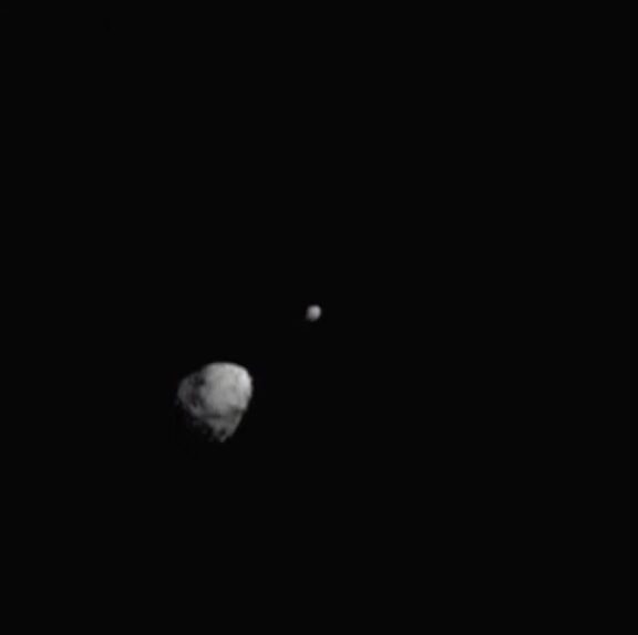 Dimorphos and Didymos, five minutes before… | The Planetary Society