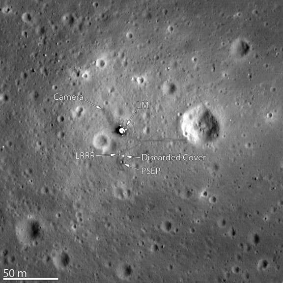 Apollo 11 Little West Crater Panorama The Society