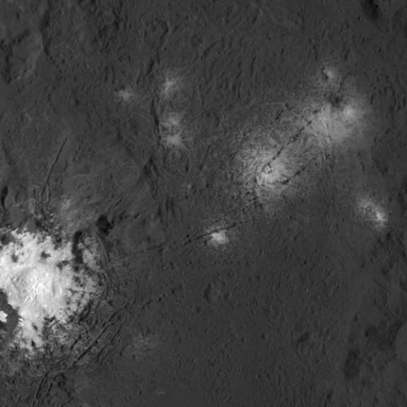 Los puntos brillantes de Occator