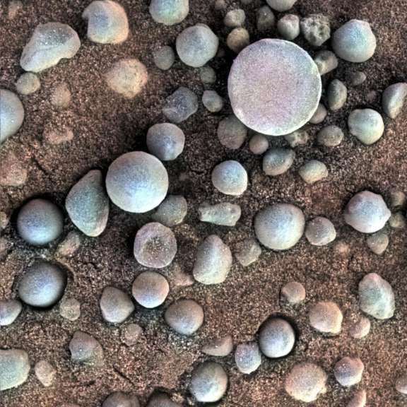 Blueberries Near Fram Crater, Mars | The Planetary Society
