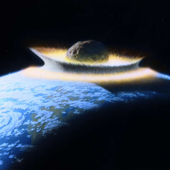 Earth impact don davis art