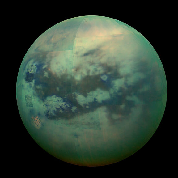 Titan through atmosphere