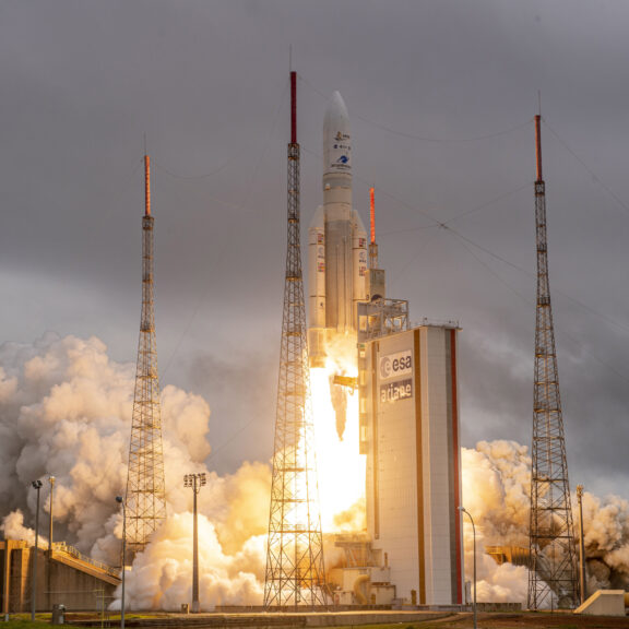 JWST liftoff on Ariane 5