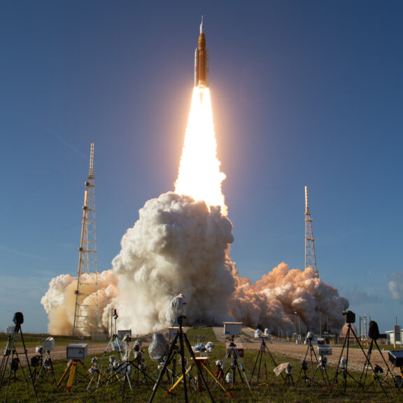 Artemis ii launch cameras