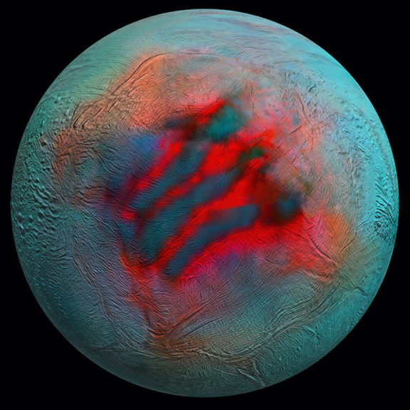 Infrared enceladus south pole