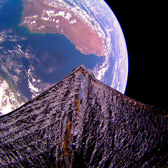 LightSail 2 image of Madagascar and Mozambique