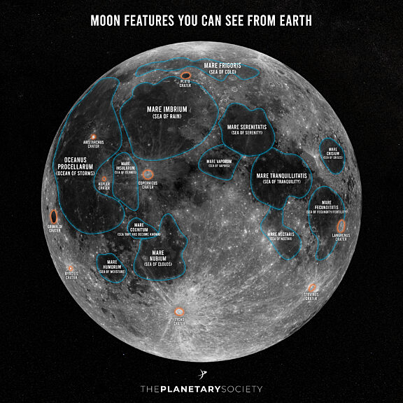 Moon Features You Can See From Earth (square) | The Planetary Society