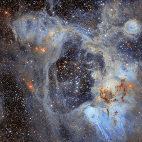 Nebula in the large magellanic cloud