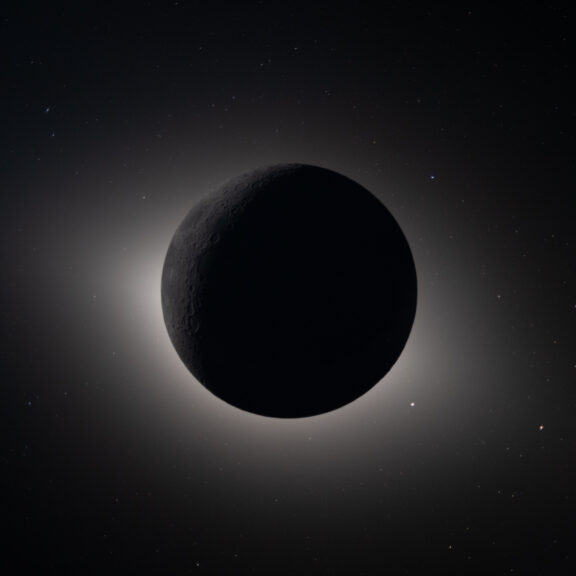 Solar eclipse from artemis ii