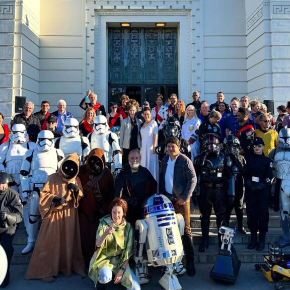 Yuris night 2026 on steps at griffith