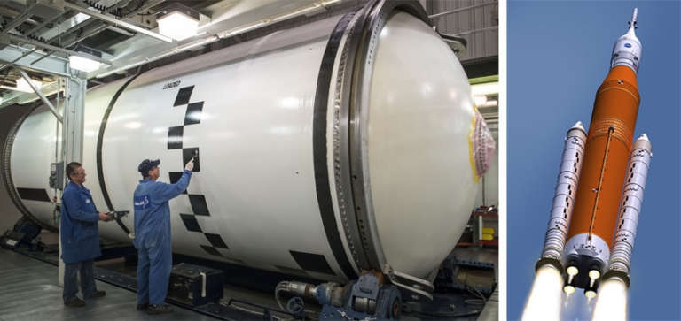 Painting a monster rocket's boosters | The Planetary Society