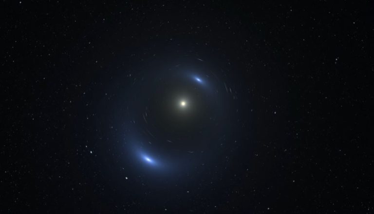 Microlensing Exoplanet Detection Illustration