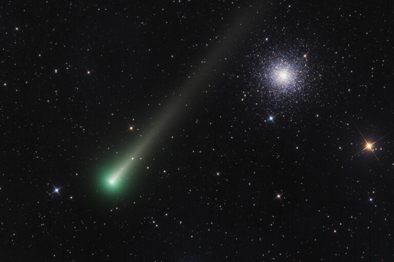 Comet C/2021 A1 Leonard with Messier 3 | The Planetary Society