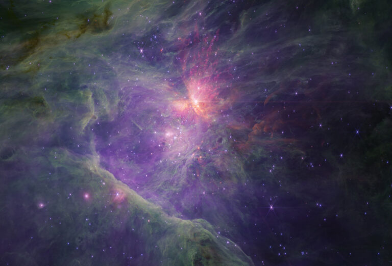 Orion nebula imaged by JWST