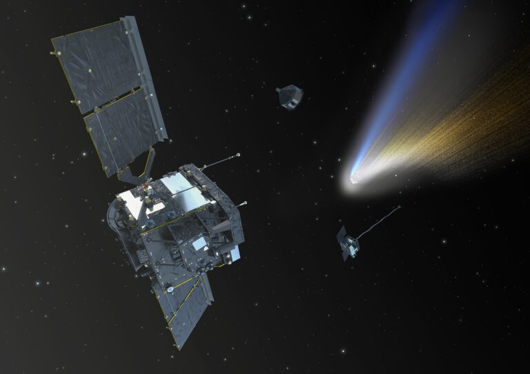 Ilustração da missão Comet Interceptor