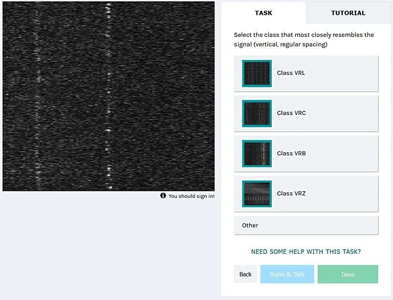 Classifying a signal