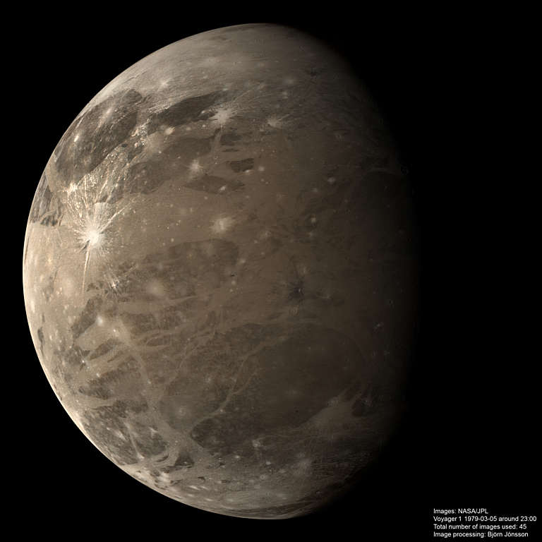 Ganymede from Voyager 1 The Society