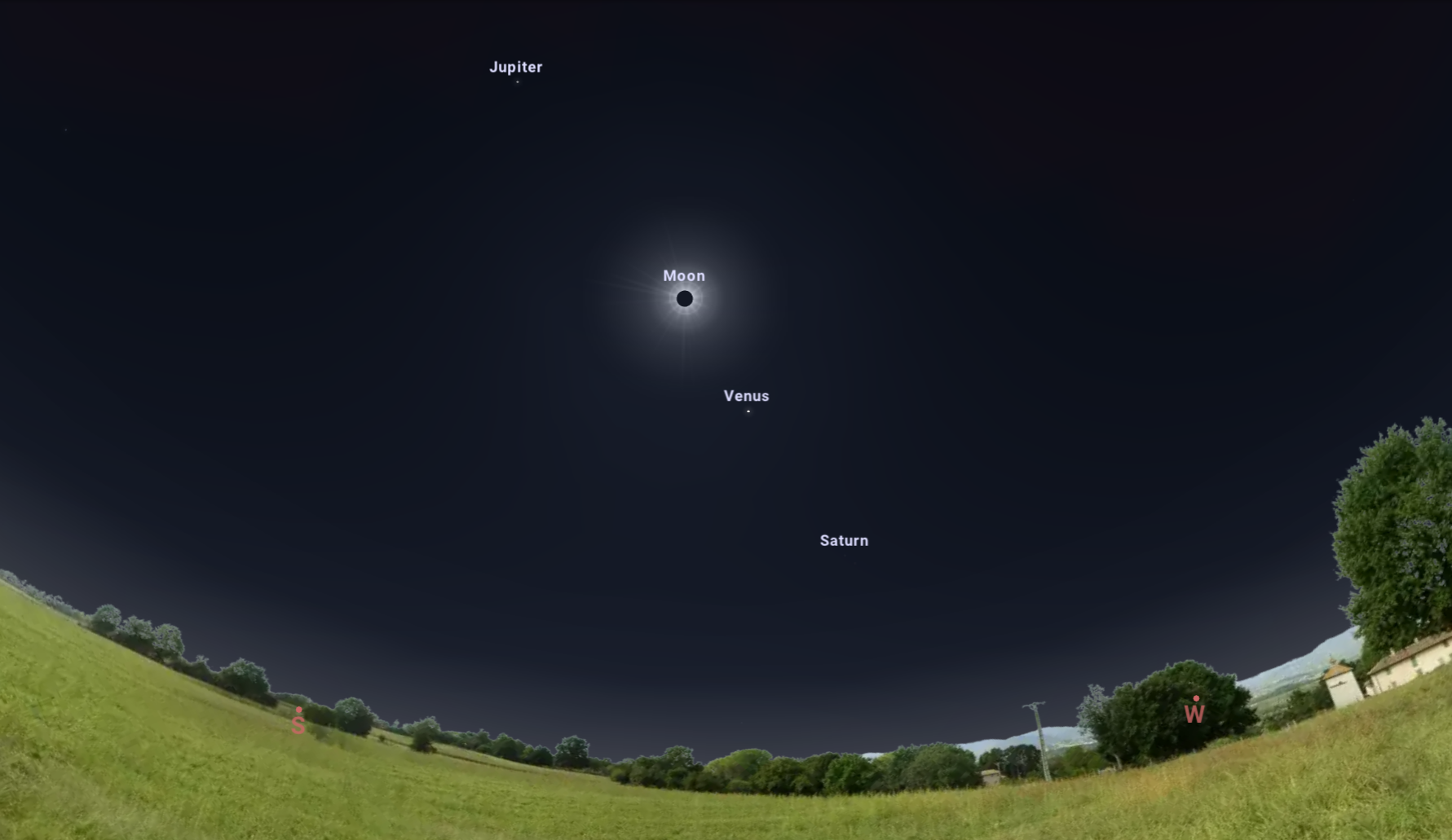 Stars and planets during the 2024 total solar… | The Planetary Society