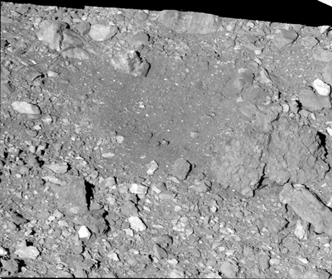 Making a mess on asteroid Bennu