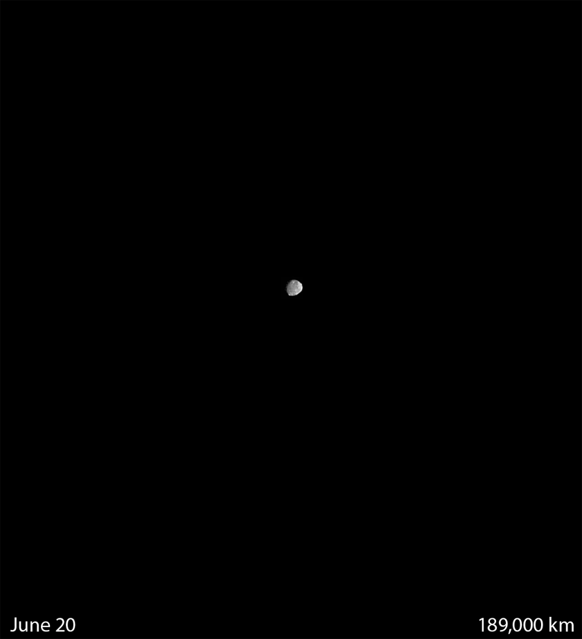 Approaching Vesta (as of July 18, 2011)